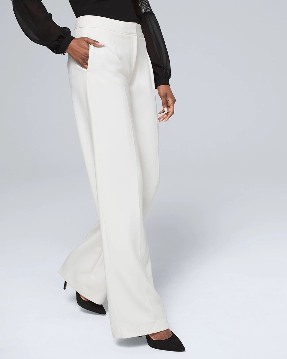 White house black market wide leg pants clearance